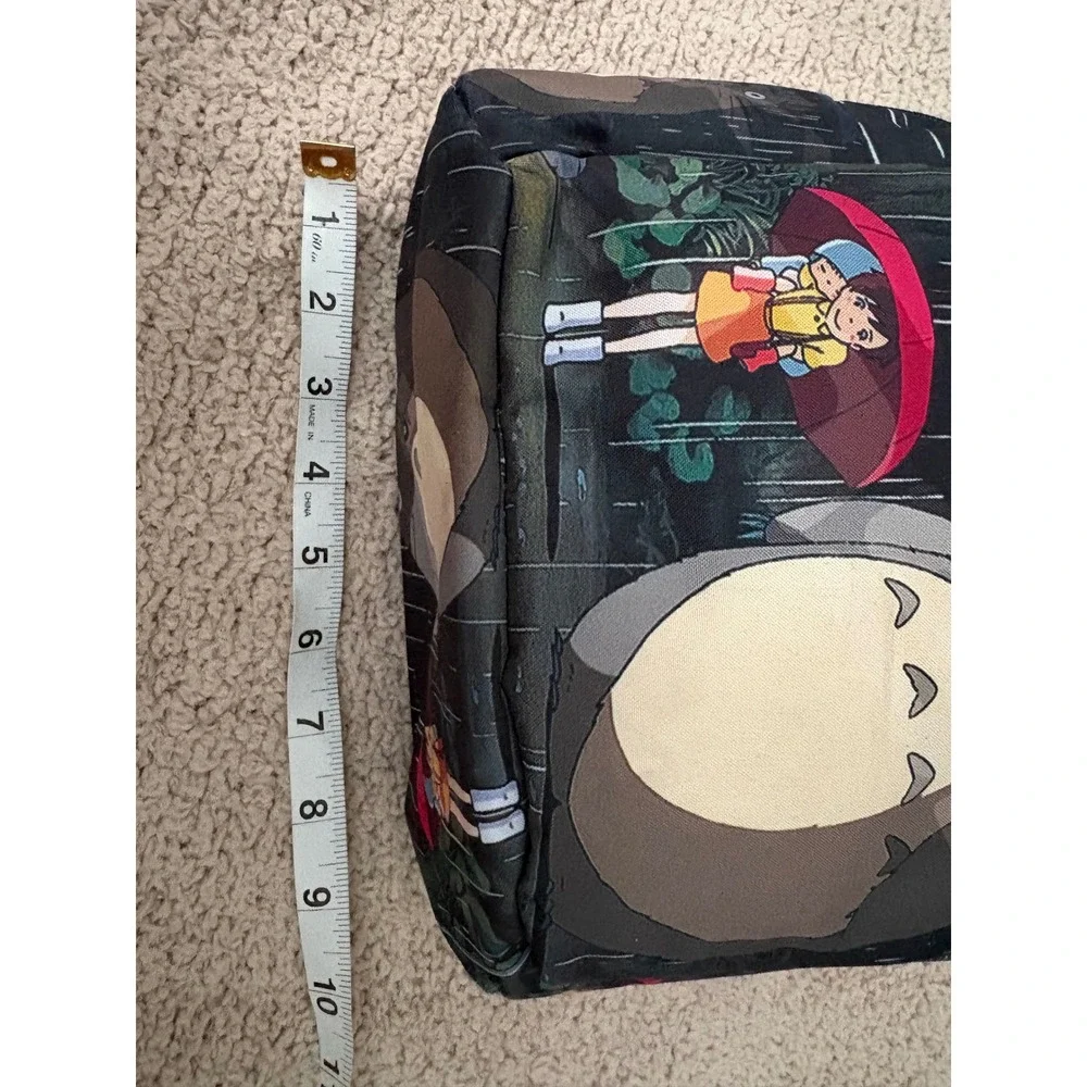 Studio Ghibli My Neighbor Totoro Insulated Lunch Bag Rainy Bus Stop Scene Black
